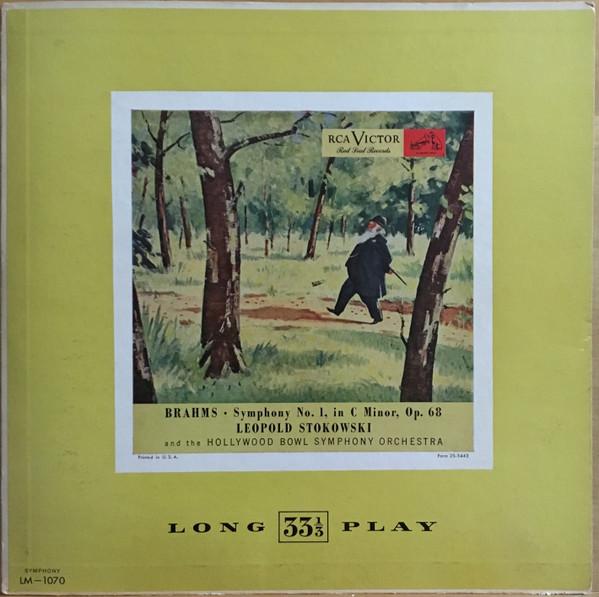 

LP Record JOHANNES BRAHMS THE HOLLYWOOD BOW Symphony No. 1 In C Minor Op. 68 LM1070 RCA Victor Red 1950 US Classical Used