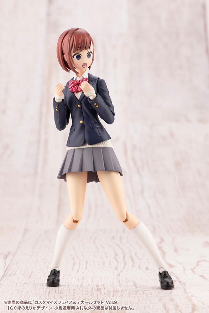 Kotobukiya Sousai Shoujo Teien Customize Face Decal Set 9 Erika for Takanashi Koyomi 18mm Scale Plastic Model Kit & Vol. [Raguhono Design, A] Approx.