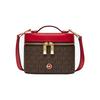 New MICHAEL KORS Artificial Leather Bucket Bag, Box Bag, Crossbody Bag, Handbag Trumpets Women's Dark Brown/Dark Red 32F2G3BC5B-602