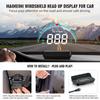 M8 Car HUD Head Up Display OBD2 Overspeed Warning Auto Electronic Water Temperature LED Digital Projector Windshield