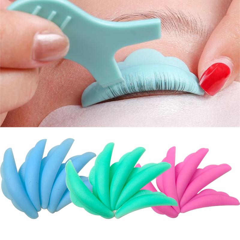 10Pcs False Eyelash Perm Pad Kit Lash Lift Silicone Protection Pads Eyelash Extension Lifting Curler Perming Shield Patch Tools