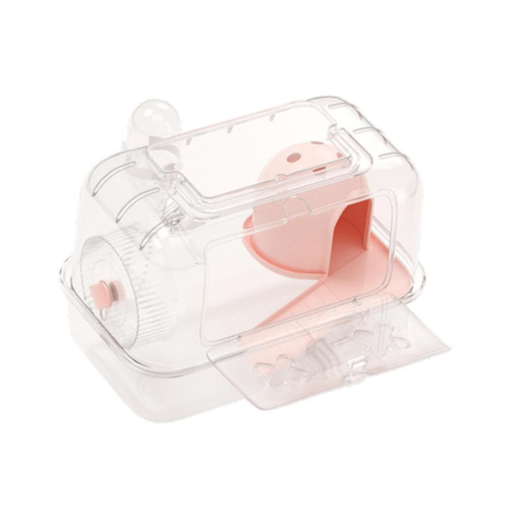 Hamster Cage Exercise Playing Portable Ventilation Breathable Small Animal Cage with Carrying Handle for Rats Gerbils