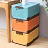 Nordic Style Foldable Plastic Storage Box for Clothes, Toys, and Books