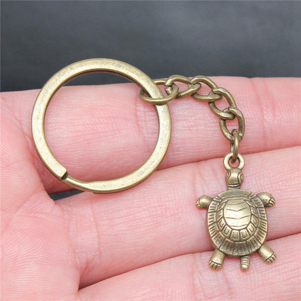 Starfish Shell Turtle Beach Ocean Keychain for Boys Trendy Boho Fathers Day Gift Classic Wallet Accessory