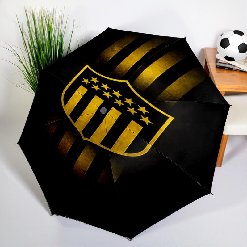 Penarol Football Club Umbrella - Automatic Open/Close, Compact 8-Rib Lightweight Umbrella Essential for outdoorPicnic Accessory Fan Gifts