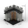 Medieval City Block Building Set - Interlocking Tower and Wall Scene Assembly