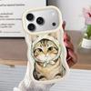 Soft Phone Cover Case for iPhone 16 Pro Max 8 12 13 17 Air 14 15 Plus XR 11 Cartoon Cat