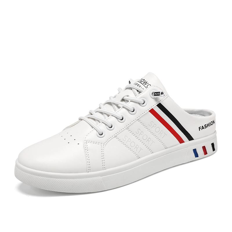 

Mens Walking Shoes Fashion Fashion Breathable Slip on Lazy Shoes Mens Casual Shoes Men Fashion Flat Slippers 39 срібні білого кольору