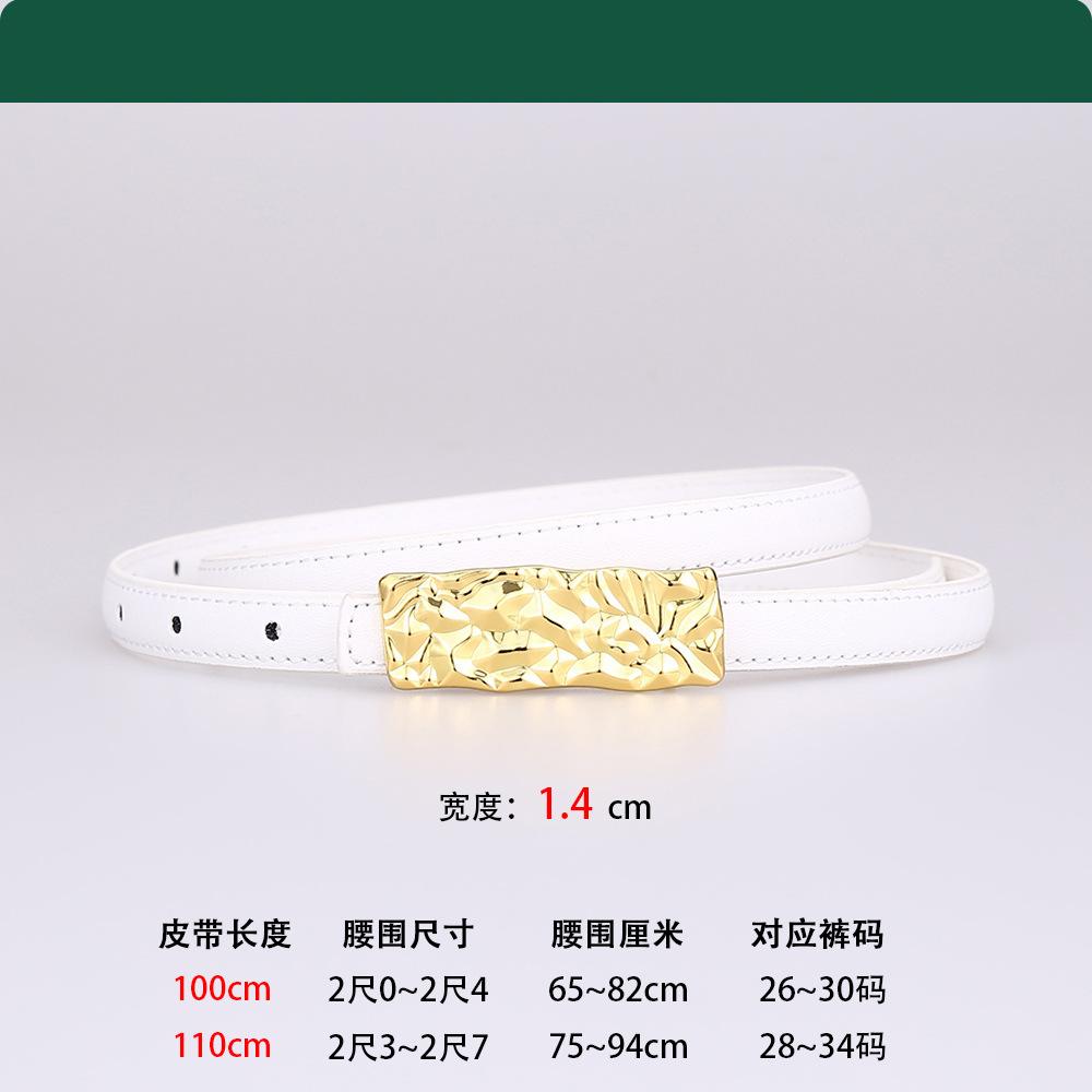 Belt Women'S Leather Belt Dress Fine Belt Women'S Premium Business