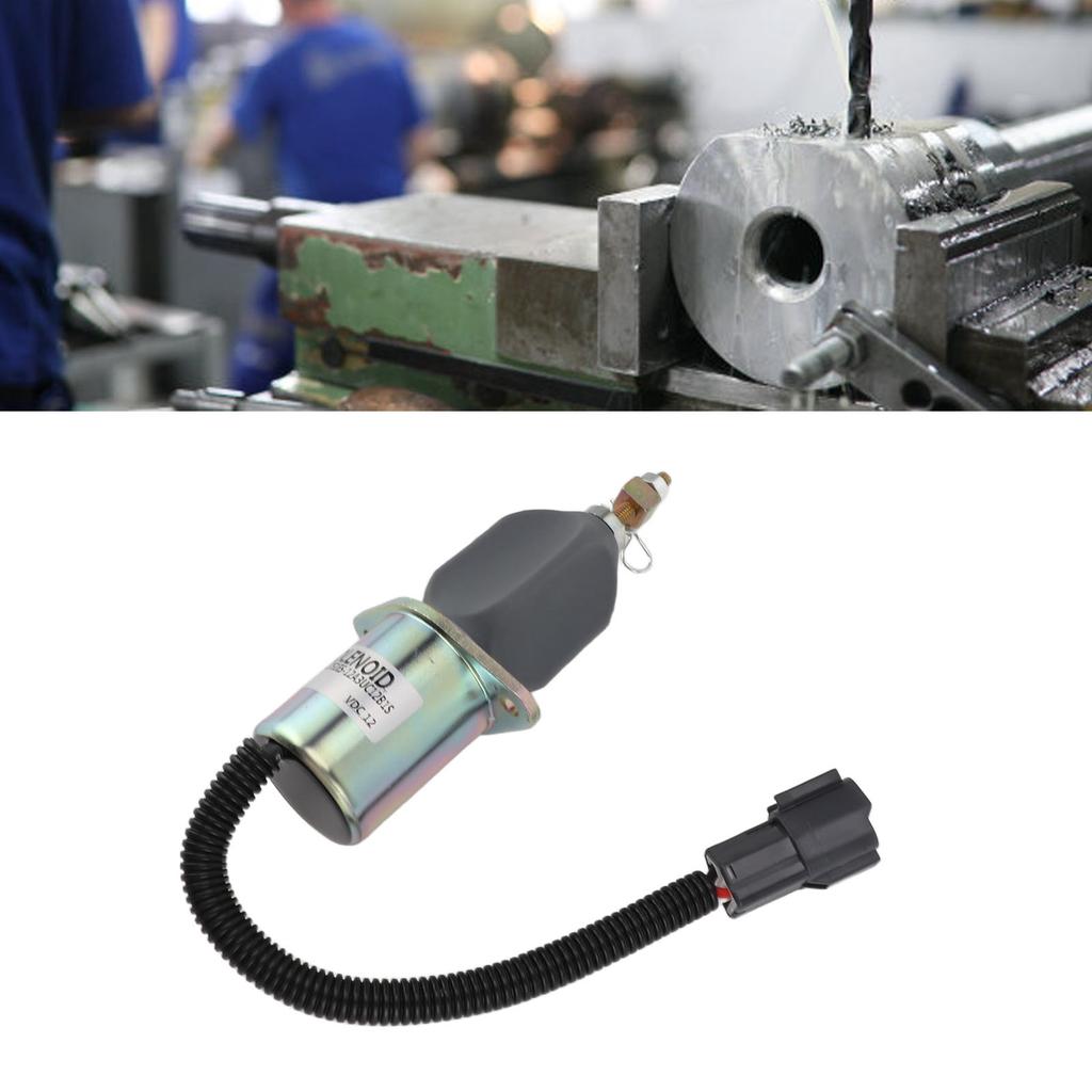 12V Fuel Shut Off Solenoid 1751ES 12A3UC12B1S Accurate Fuel Cut Off Stop Solenoid Valve for Generator Engine