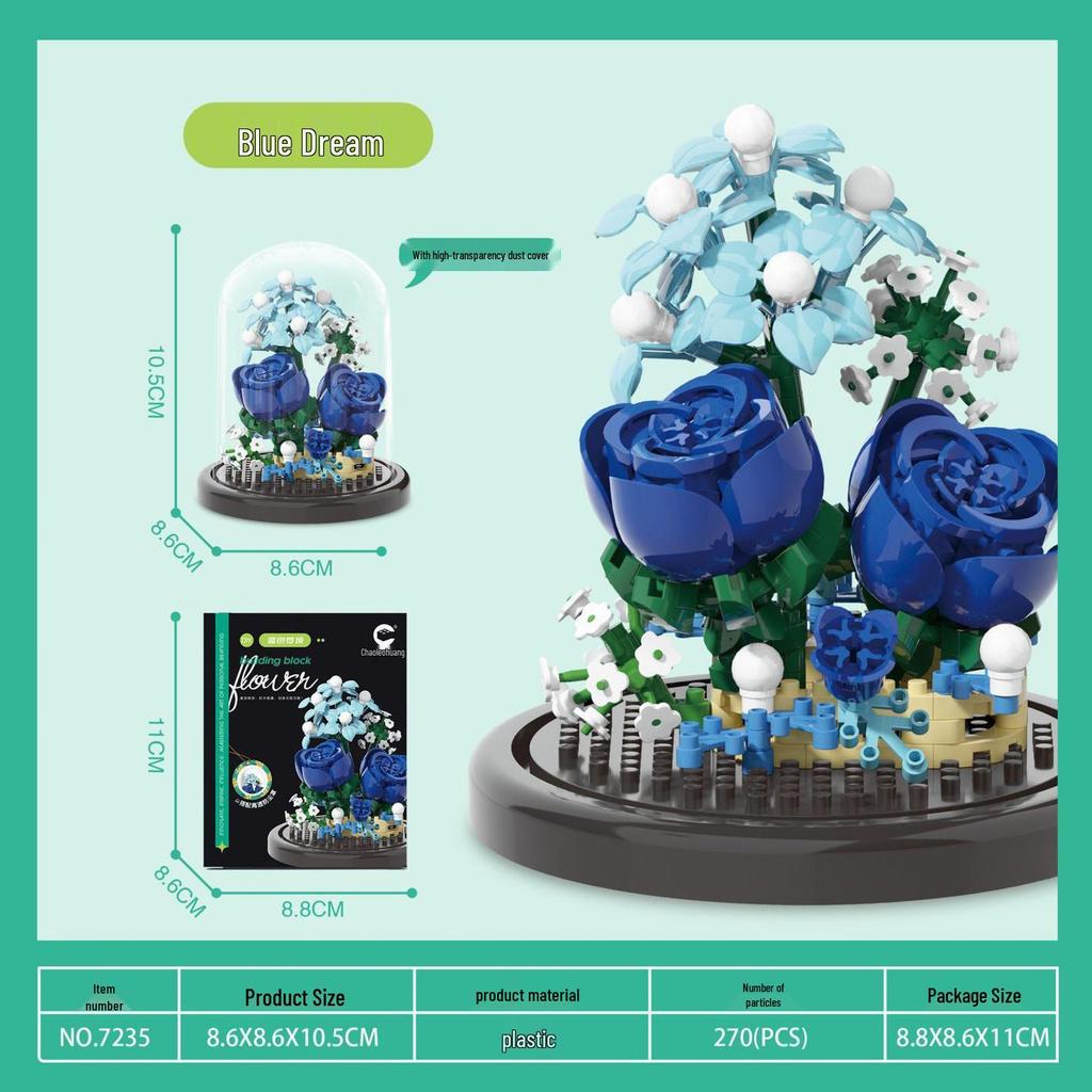 Bukiet Sukulentów Klocki - Prezenty Świąteczne i Zabawki