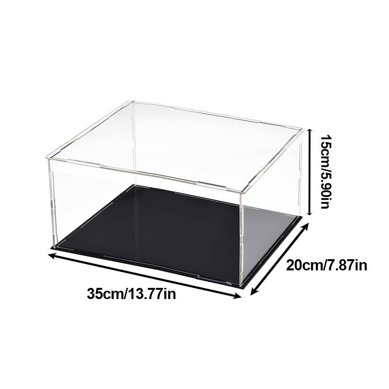 Акриловая витрина разных размеров для коллекционных предметов Сборная прозрачная акриловая коробка Защитная витрина для фигурок Организация игрушек 35*20*15cm
