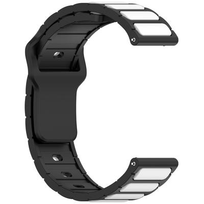 For Samsung Galaxy Watch7/FE/6/5/Huawei Watch GT 3/2 42mm Silicone Strap Dual Color Wrist Watch Band