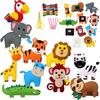 New DIY Sewing Animals Craft Kit Forest Creatures DIY Sewing Felt Plush Animals For Kids Beginners Sew Kids Art Christmas Gifts