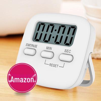 LED Large Screen Kitchen Timer Alarm Clock for Study & Exams