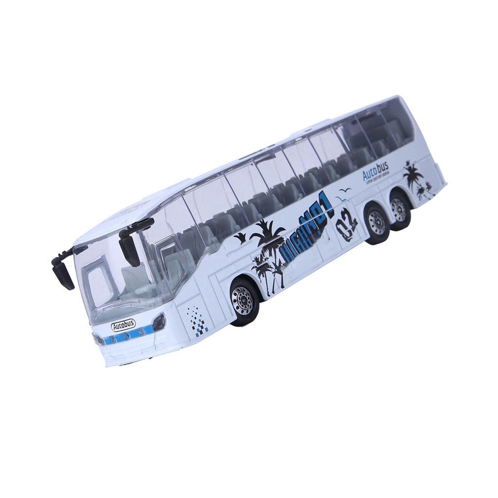 1:50 Simulace Model Tranzitního Autobusu Hračka Slitina Natahovací Autobus Hračka se Světlem a Zvukem pro