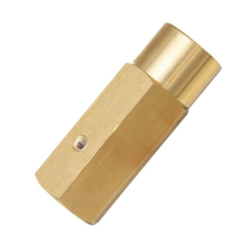 Brass CO2 Charges Adapter with Secure Connection & Extended Reach Long CO2 Cylinder Adapter Brass Fitting For Soft Drink Maker