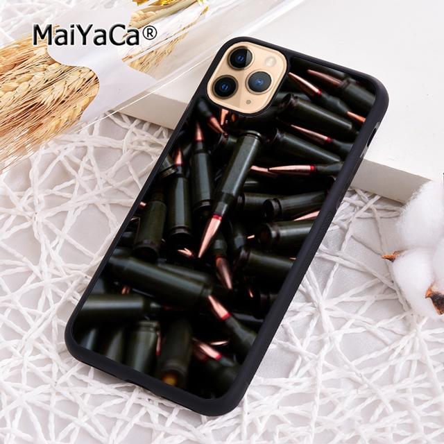 

MaiYaCa LooSE2020 Золотые Пули пистолет Чехол для телефона Пуля Для iPhone 17 Air 16 15 plus 11 12 13 14 pro max coque iPhone 11pro max