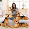 Stuffed Animal Plush Simulation German Shepherd Dog Doll Plush Toy Creative Stuffed Army Dog Toy Kawaii Gift For Kid Girl Boy