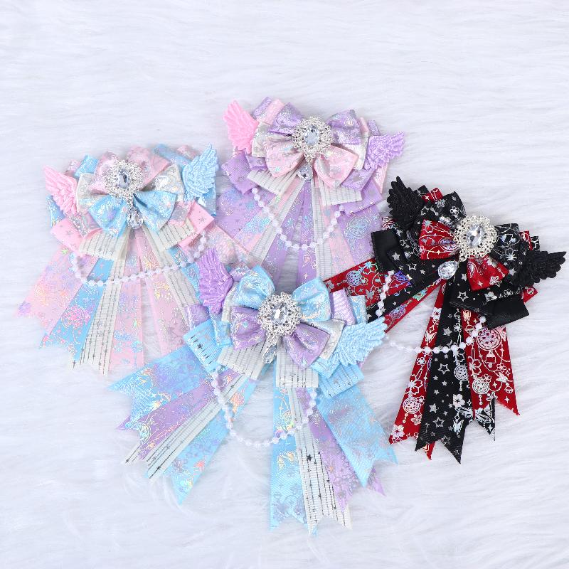 Exquisite Angel Wings Lolita Bow Accessory Portable Handheld Concert Light for Themed Party Outfits