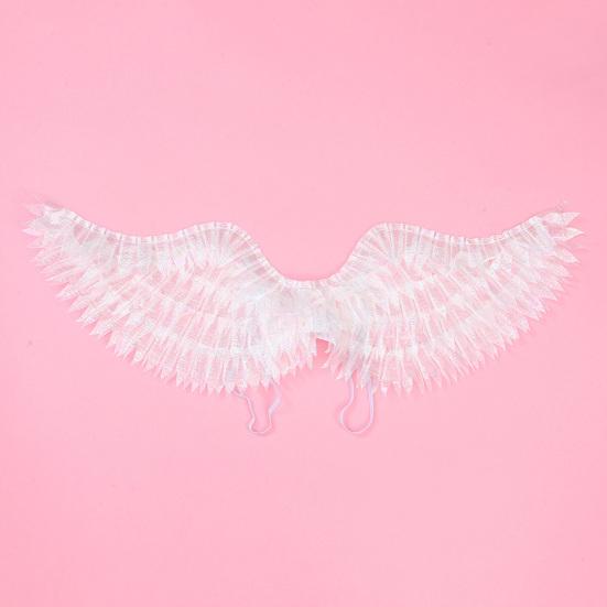 Kids Angel Wings Costume Prop Lighting Up Feather Wings Lightweight Fairy Wings for Cosplay Christmas Pageant And Stage Performance