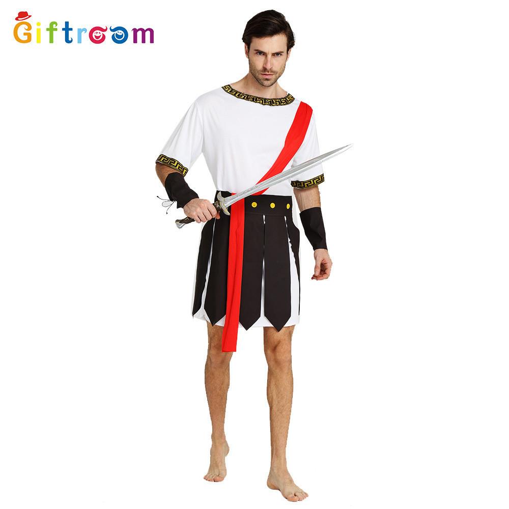 Striking And Fashionable Adult Mens Caesar Warrior Outfit Perfect For Themed Events