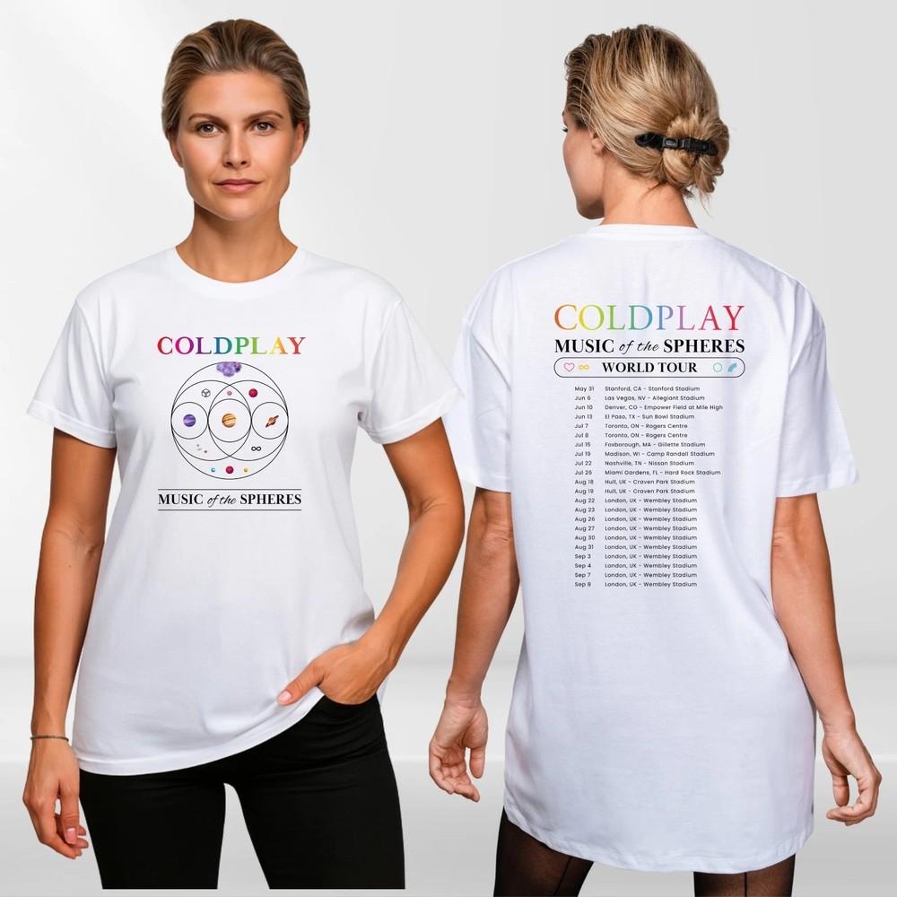 

Music Of The Spheres T-Shirt 2025 World Tour Concert Tee Unisex Tops UK ON TREND Unisex T-Shirt S