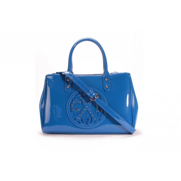 Shoulder Bag - Christian Lacroix - Jonc Stud 7 - Royal Blue - 3 Compartments - Woman