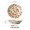 Christmas Ceramic Tableware Cake Dessert Dish Home Party Dinner Snack Plate Breakfast Bowl Easy To Clean Merry Christmas Supplie
