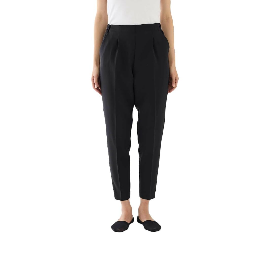 GUNZE SQX851 Sabrina Tapered Stretch Pants for Black Women,