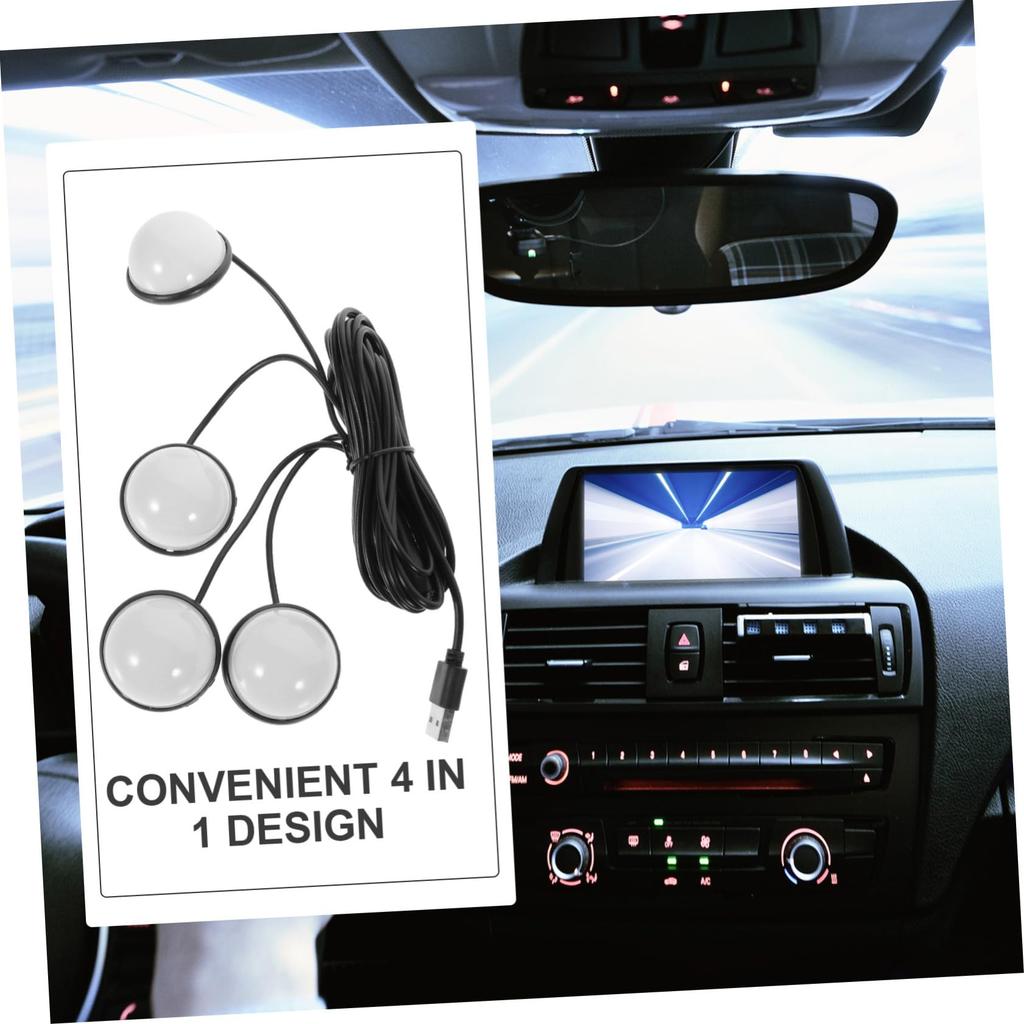 BUGUUYO Car Light Footrest Compatible Interior Ambient Lighting Car Interior Lamp for Truck Improves Night Visibility Car Accessories