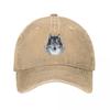Grey Wolf Baseball Cap Fashion Beach Kids Hat Birthday Beach GirlS Hats Unisexs