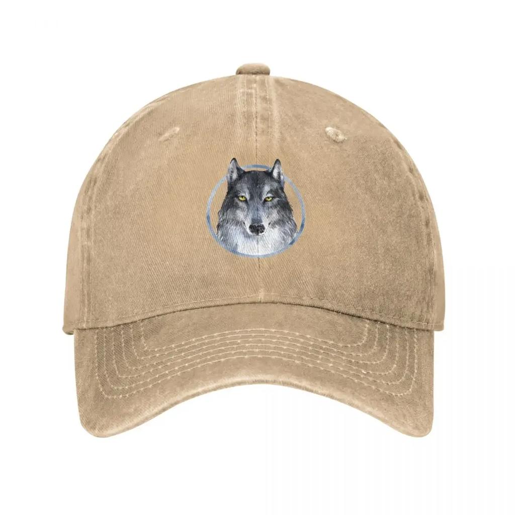 Grey Wolf Baseball Cap Fashion Beach Kids Hat Birthday Beach GirlS Hats Unisexs