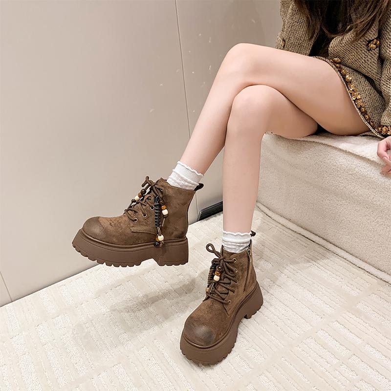 Platform Women's Ankle Boots High Heels Designer Shoes Winter 2025 Fashion Chelsea Boots New Trend Goth Walking Mujer De Botas