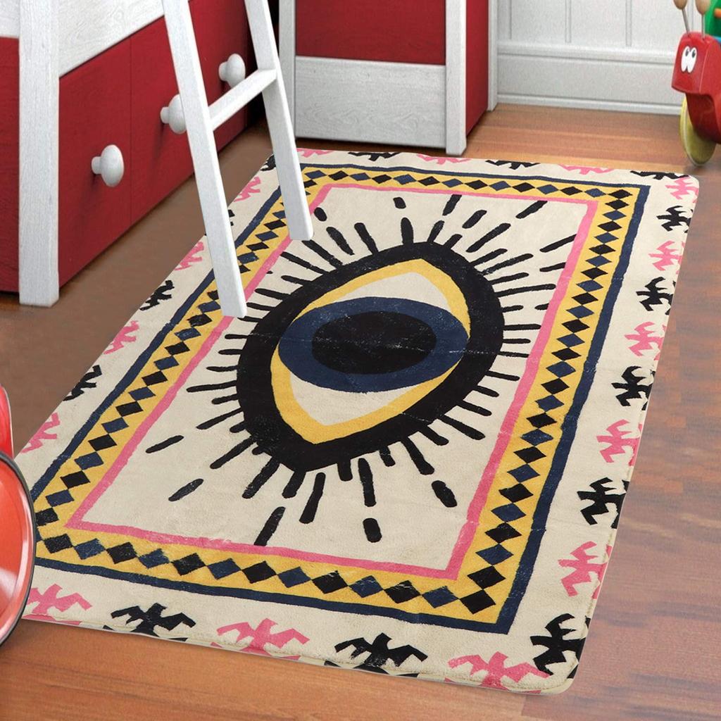 Eye Print Carpet Felt Floor Mat Thickened Non-slip Doormat Decorative Mat for Indoor Bathroom Bedside Custom Floor Mat
