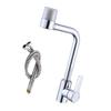 Spatter Proof Kitchen Sink Basins Faucet 360 Degree Swivels Easily mount Hot Cold Water Mixer Single Handle Sink Faucet