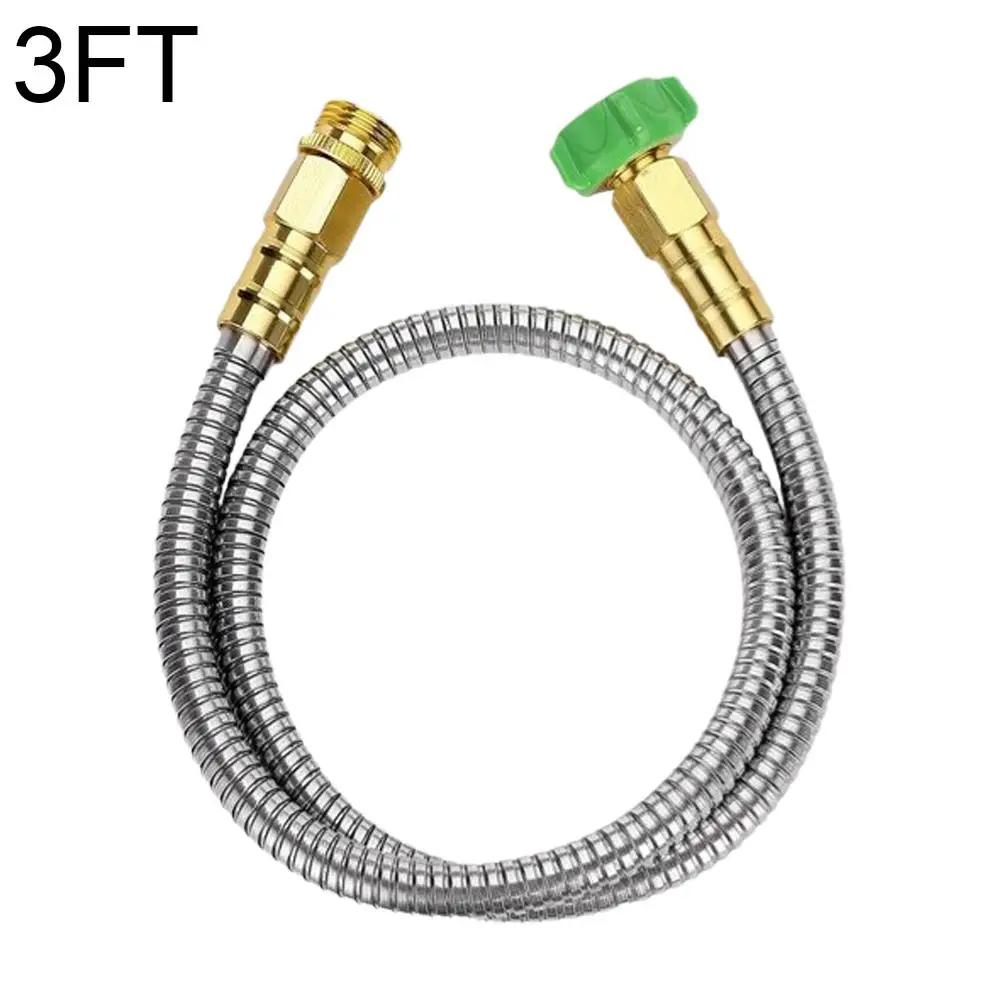 Stainless Steel Braided Hose Hot And Cold Water Pipe Faucet Toilet Garden Connection Pipe Connection Water J2N0