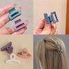 20Pcs Macaron Mini Multi-Color Geometric Hollow-Out Plastic Hair Clips Simple Sweet Fashion Style