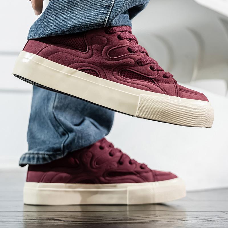 Hot Sale Skateboard Shoes Men Fashion Streetwear Shoes Teenager Vulcanized Shoes Designer Trendy Shoes for Men Casual Sneakers