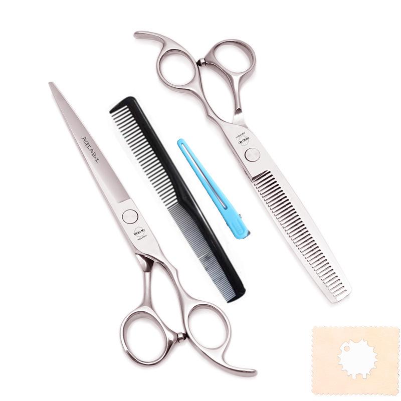 Professional Japanese Steel Hairdressing Scissors & Thinning Shears Set for Seamless Cuts & Bang Trimming
