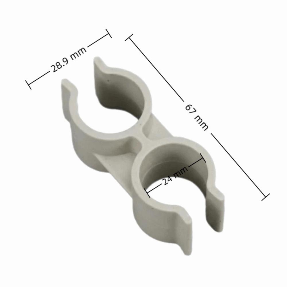 10Pcs 20/25/32mm Dual Pipe Clip Double-ended Tube Clips  Agricultural Irrigation