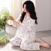 Pajamas Women'S Pure Cotton Long-Sleeved Women'S Cotton Thin Autumn And Winter Medium And Large Size Loungewear