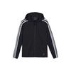 adidas Loose Casual Long Sleeve Hooded Jacket Unisex Outerwear Black FT2888