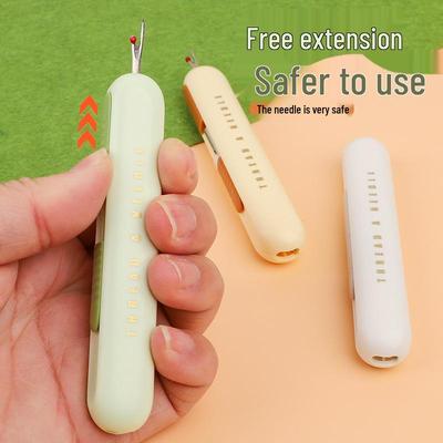 2-in-1 Needle Threader & Seam Ripper: Essential Sewing Tool for Easy Threading