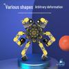 Transformable Robot Fidget Spinner: Black Tech Mechanical Toy for Children's Stress Relief