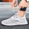 New 2025 White Men's Sneakers High Quality Shoes For Men Mesh Breathable Summer Casual Walking Sneaker Tenis Zapatillas Hombre