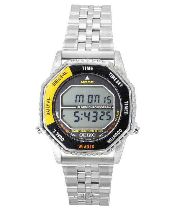 

Seiko Rotocall Цифровий Хронограф Нержавіюча Сталь Кварцовий SMGG17P1 100М Чоловічий Годинник чорний