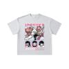 260 GSM Double Yarn 32 Count 100% Cotton Demon Slayer V28 Inosuke Print Unisex Heavy Cotton T Shirt