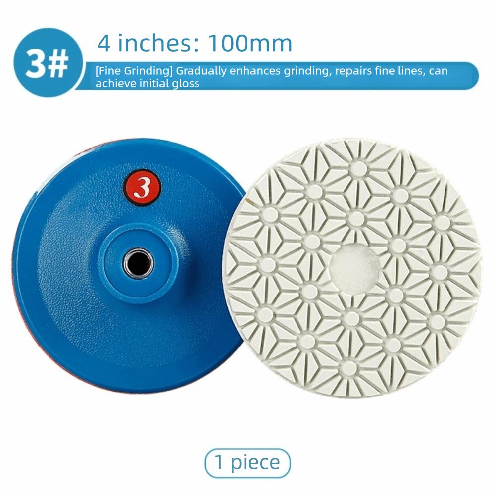 4 Step Grinding Disc Wet Dry Diamond Pad Stone Polishing Tool Grinding Pad  Quartz Stone