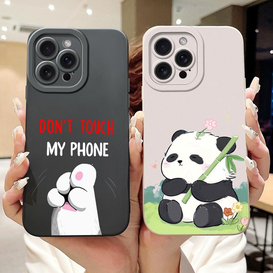 Objektiv-Schutzhülle für iPhone 15 Pro Max iPhone15 15Pro Niedlich Lustig Cartoon-Stil Gelee Silikon Weiche Handyhüllen